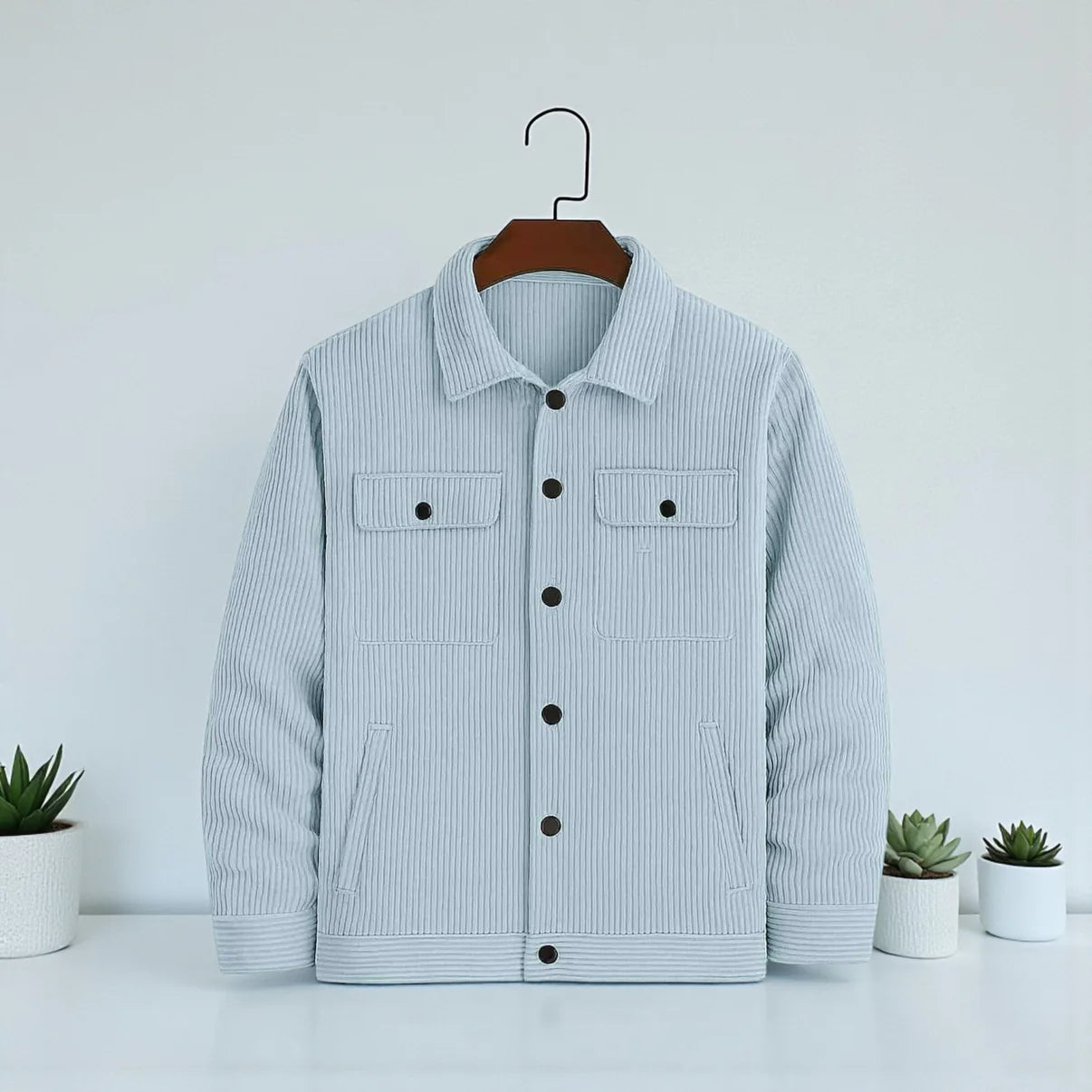 Men's Corduroy Light Weight Jackets - Sky