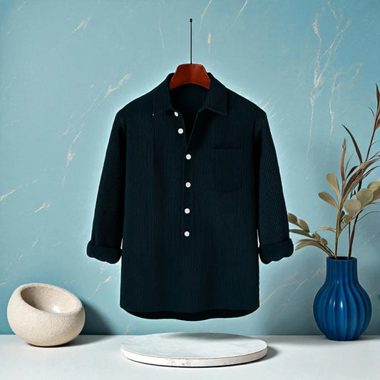 Luxury Full Sleeve Cord Katua - Midnight Teal