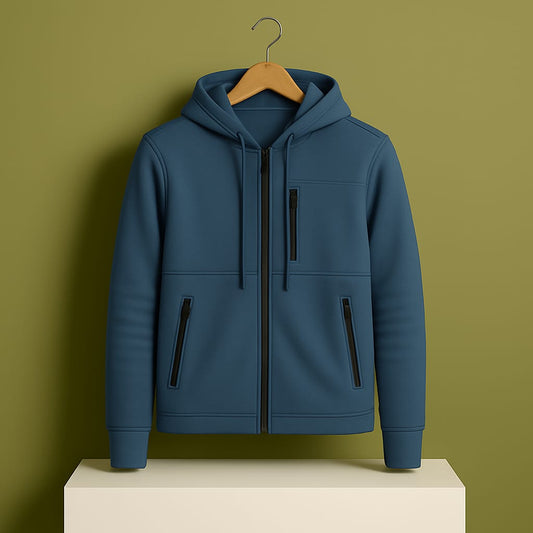 Men's Arms Full Zip Hooded Jacket - Sky